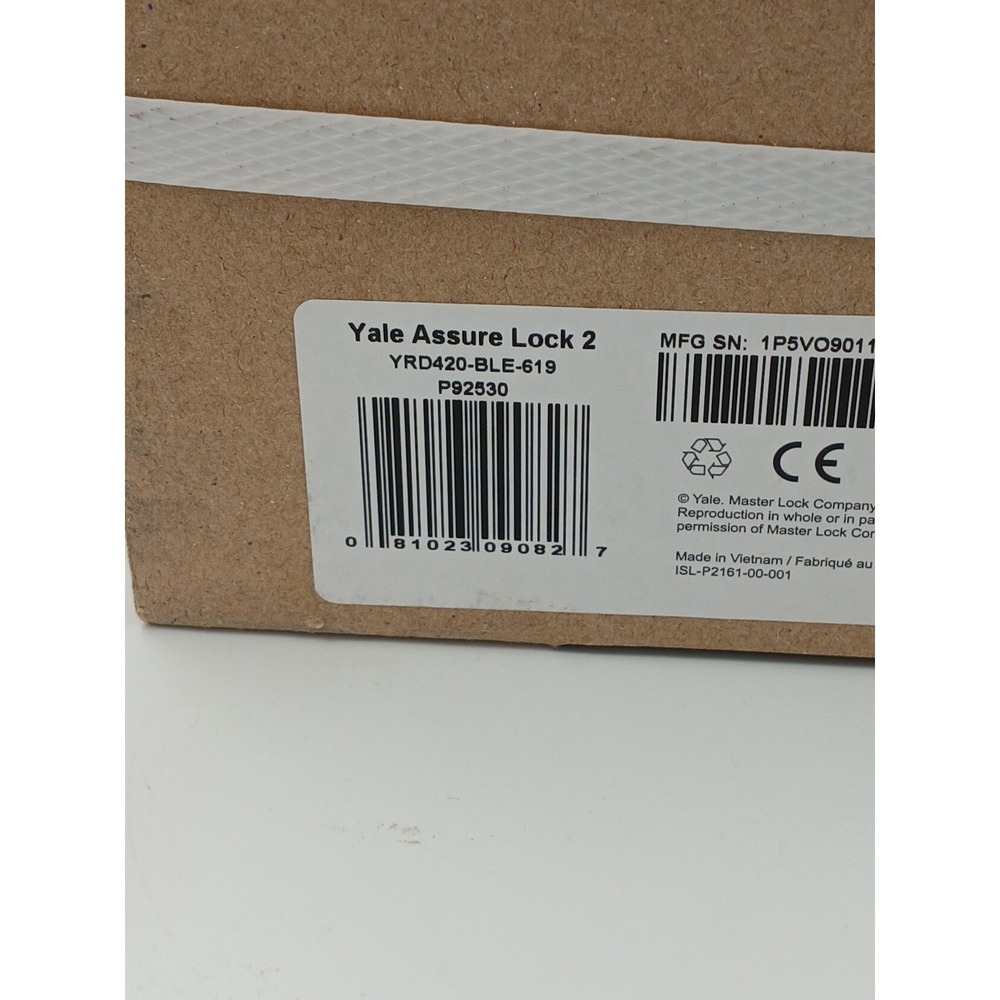 Yale Assure Lock 2 Smart Door Lock YRD420-BLE-619 BRAND NEW - Picture 3 of 3
